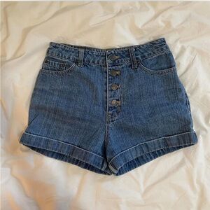 25 waist BDG (Urban Outfitters) denim button-up shorts